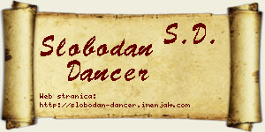 Slobodan Dancer vizit kartica